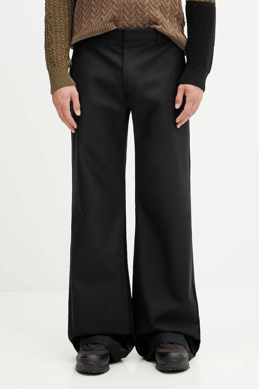 MM6 Maison Margiela pantaloni bărbați, culoare negru, drepți SH0KA0054.M35433.900