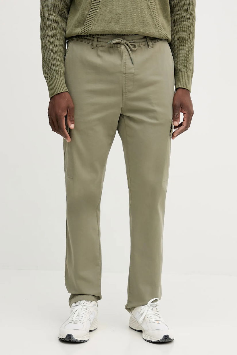 Pepe Jeans pantaloni bărbați, culoarea verde, cu croială cargo PM211725