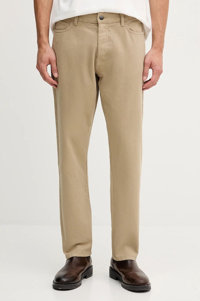 United Colors of Benetton pantaloni de bumbac pantaloni scurți drepți pentru bărbați 4U32UE01W