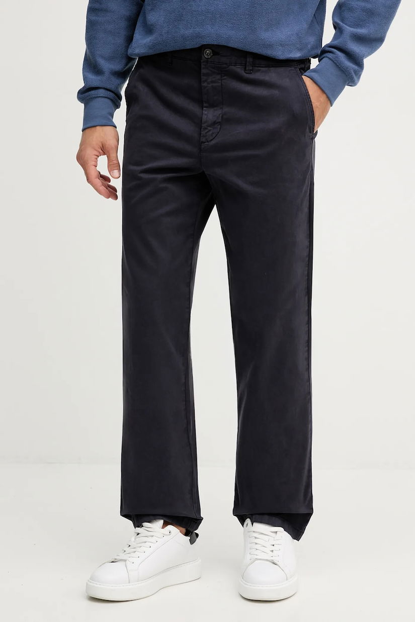 United Colors of Benetton pantaloni albastru marin drept pentru bărbați 4TZYUF05H