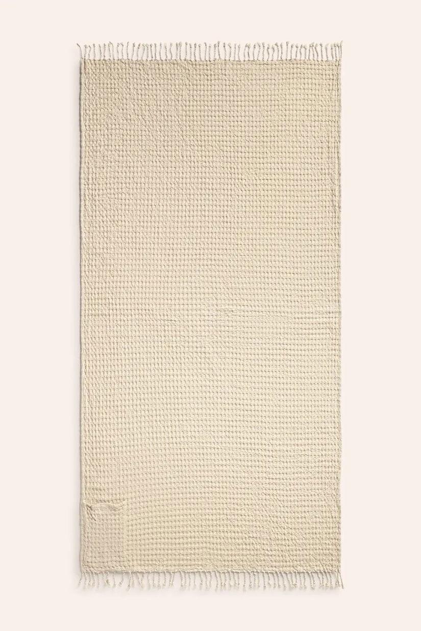 Calma House prosop de plajă Ola 100 x 180 cm culoarea bej
