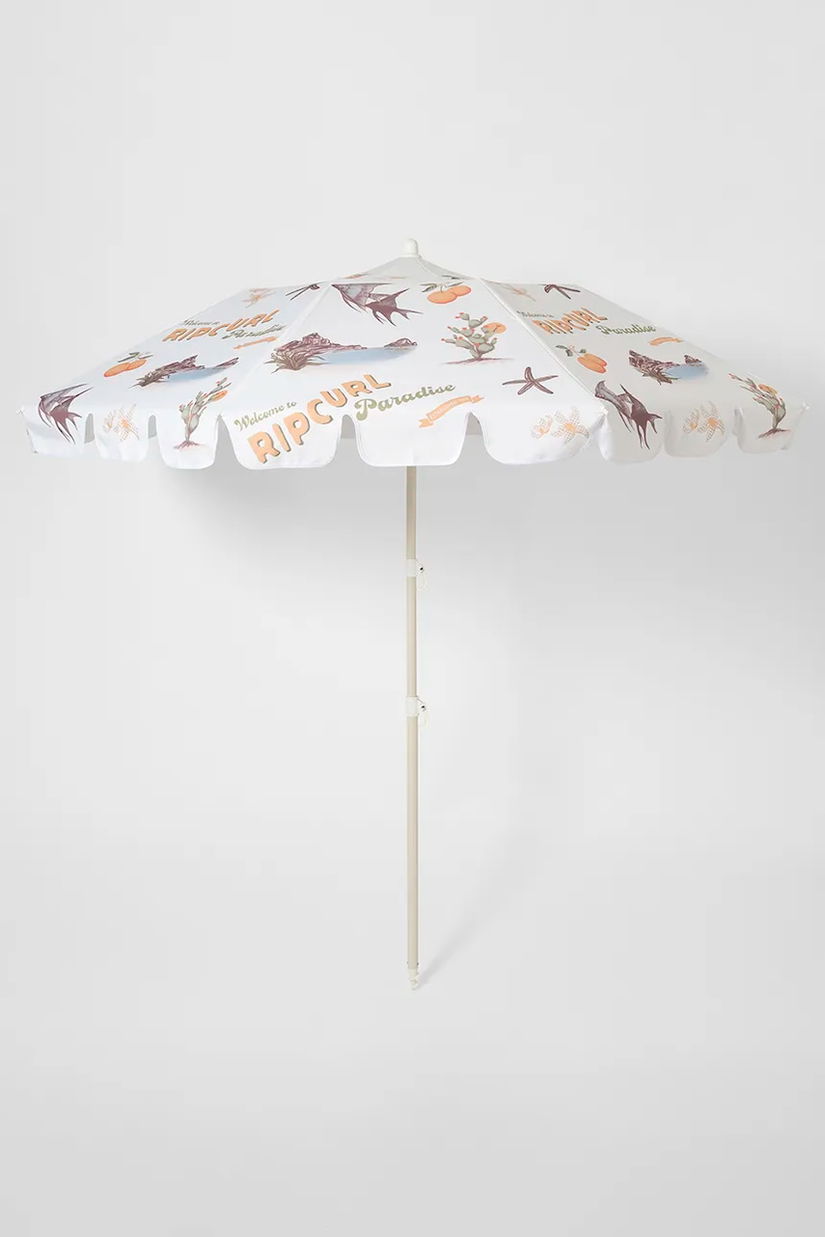 SunnyLife umbrelă de plajă Welcome to Paradise Chalk x Rip Curl
