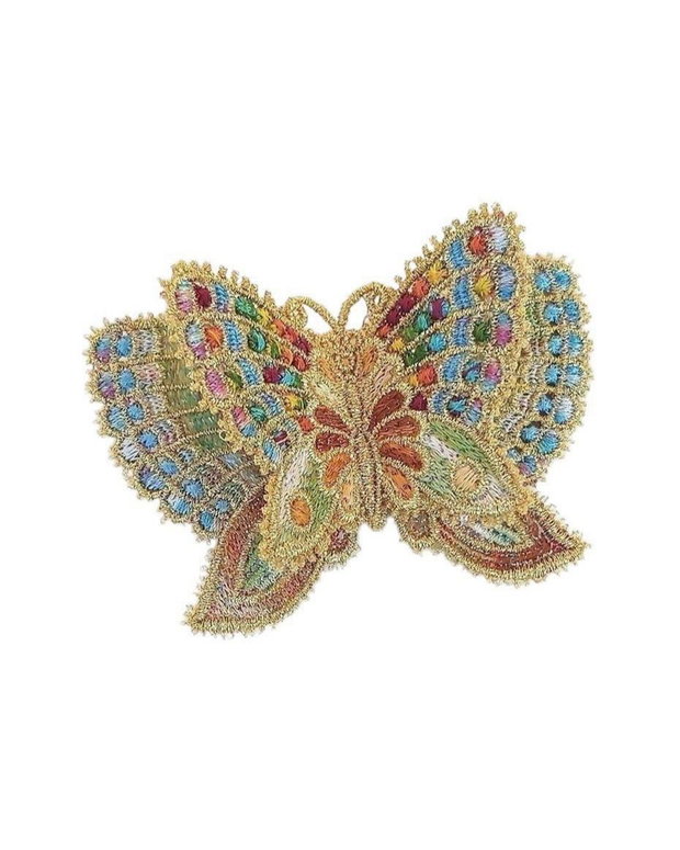 Fluture cu Aripi Duble Auriu