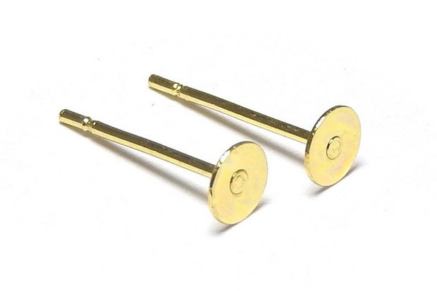 Tortite cercei din inox, aurii, 12x4 mm
