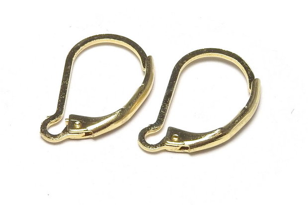 Tortite cercei din otel inoxidabil, aurii, 16.5x10 mm