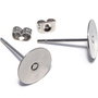 Tortite cercei din inox, 12x12 mm