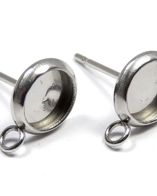 Tortite cercei din otel inoxidabil, 13x8 mm