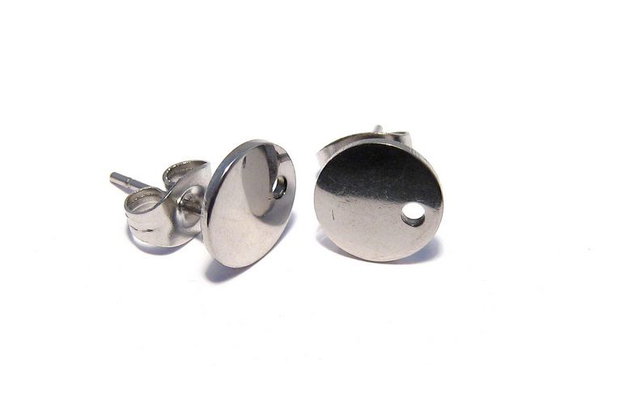 Tortite cercei din otel inoxidabil, 12x8 mm