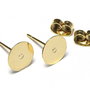 Tortite cercei din inox, aurii, 12x8 mm