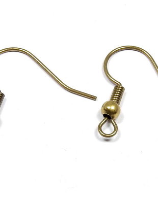 Tortite cercei din alama, bronz, 19 mm