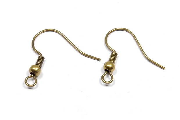 Tortite cercei din alama, bronz, 19 mm