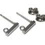 Tortite cercei din inox, 10x2 mm