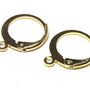 Tortite cercei din otel inoxidabil, aurii, 14.5x12 mm