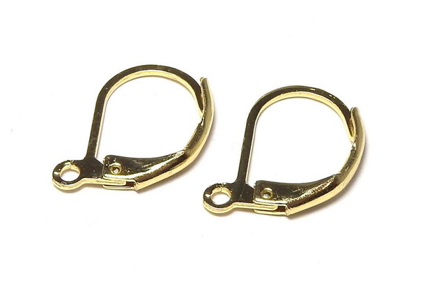 Tortite cercei din inox, aurii, 15x10 mm