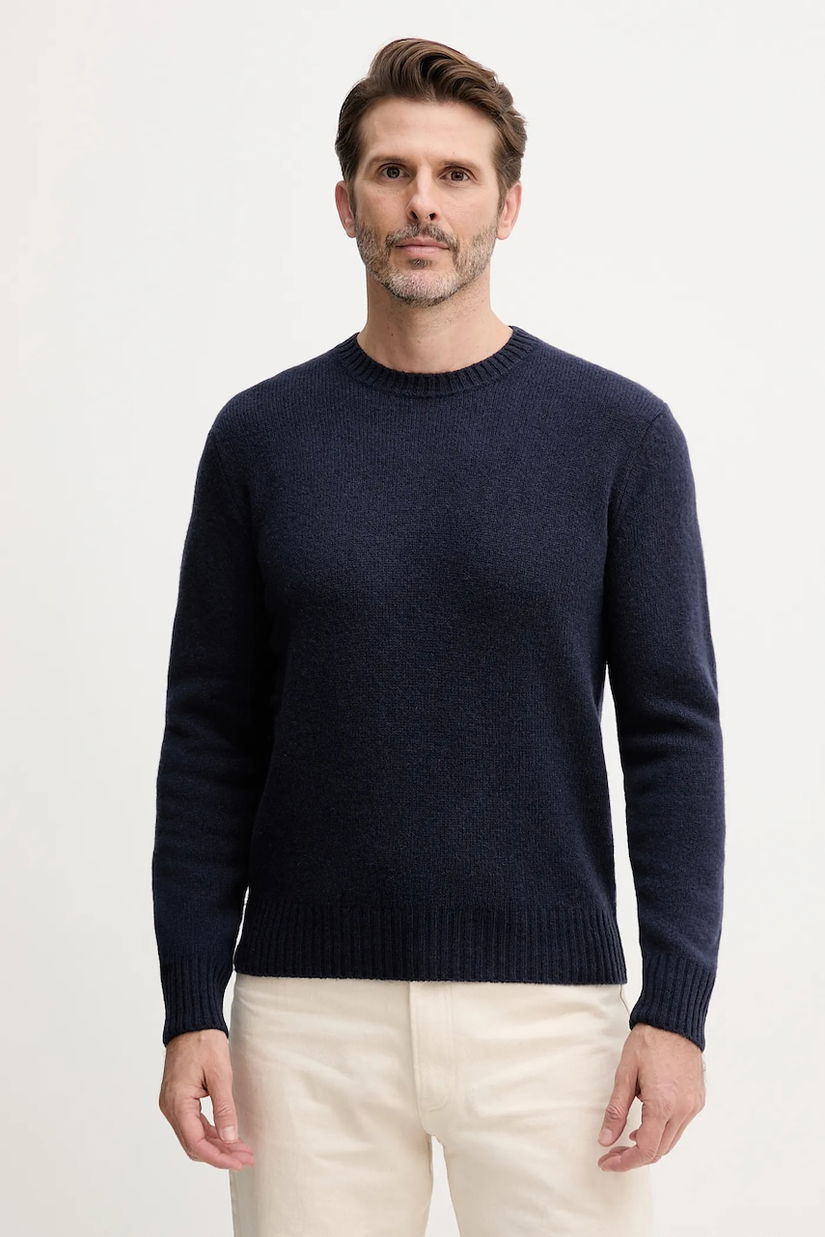 United Colors of Benetton pulover de lână culoarea bleumarin, 103MU10B5