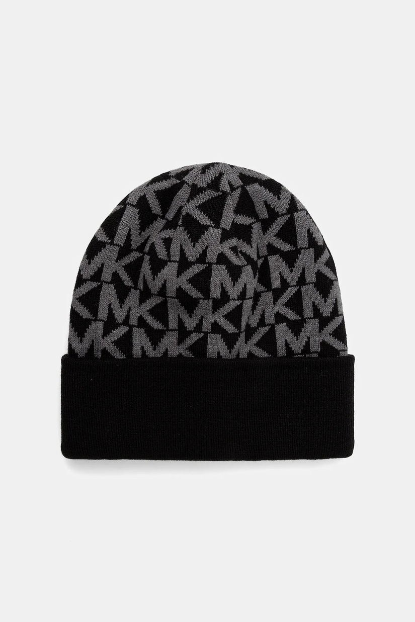 Michael Kors beanie cu doua fete culoarea negru, MKMC538493