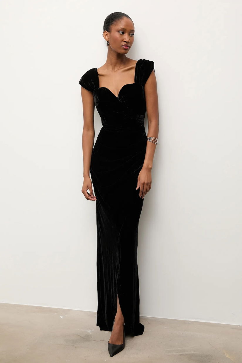 Answear.LAB rochie culoarea negru, maxi, evazati