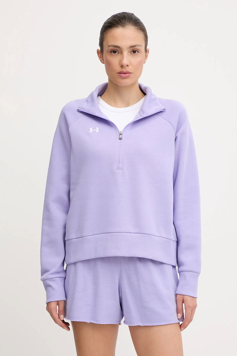 Under Armour bluza culoarea negru, neted