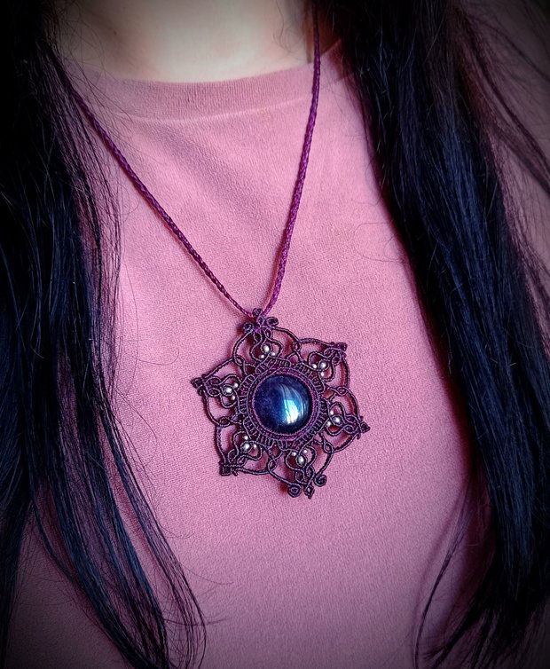 Colier Mandala cu Ametist