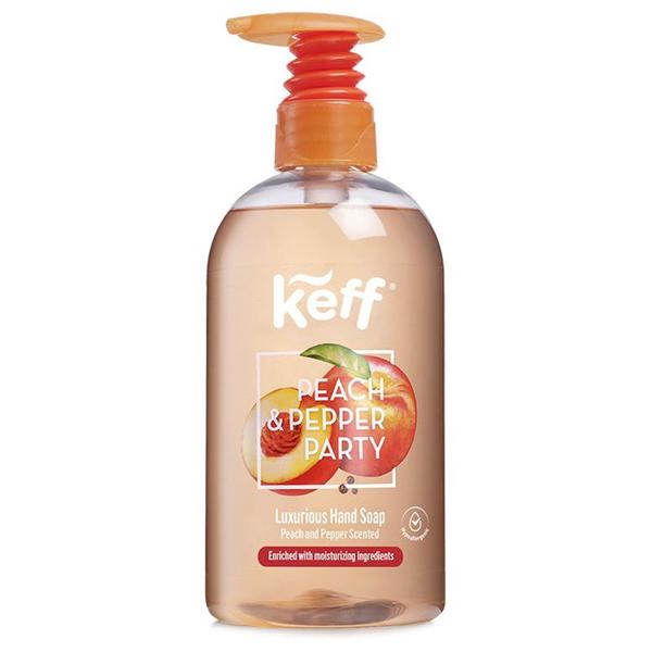 Sapun Lichid pentru Maini - Keff Peach &amp; Pepper Party, 500 ml
