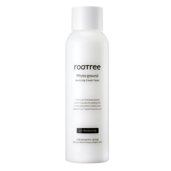 Crema-Toner Purificatoare pentru Fata - Rootree Phyto Ground Purifying Cream Toner, 200 ml