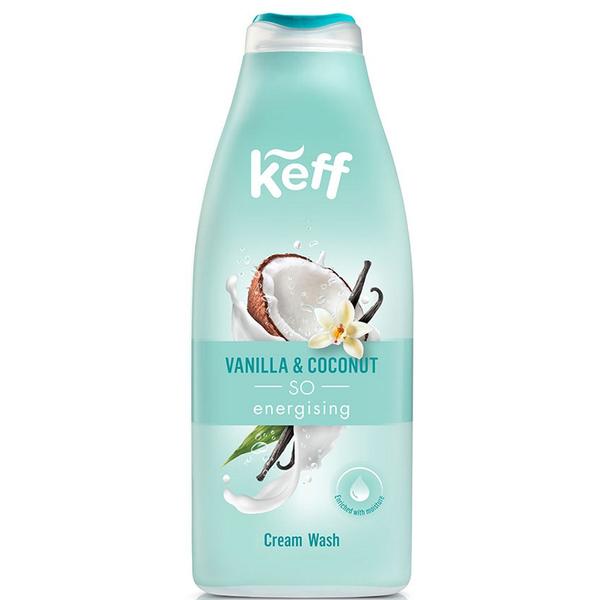 Gel de Dus cu Nuca de Cocos si Vanilie - Keff Vanilla &amp; Coconut Body Wash, 500 ml