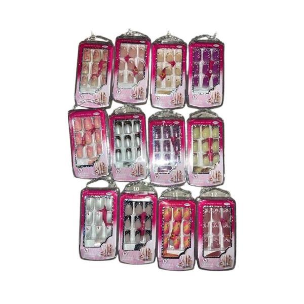 Set 24 unghii false, Global Fashion, roz, 1-7