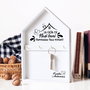 Cuier chei tip casuta pentru cadou personalizat pentru nasi, handmade