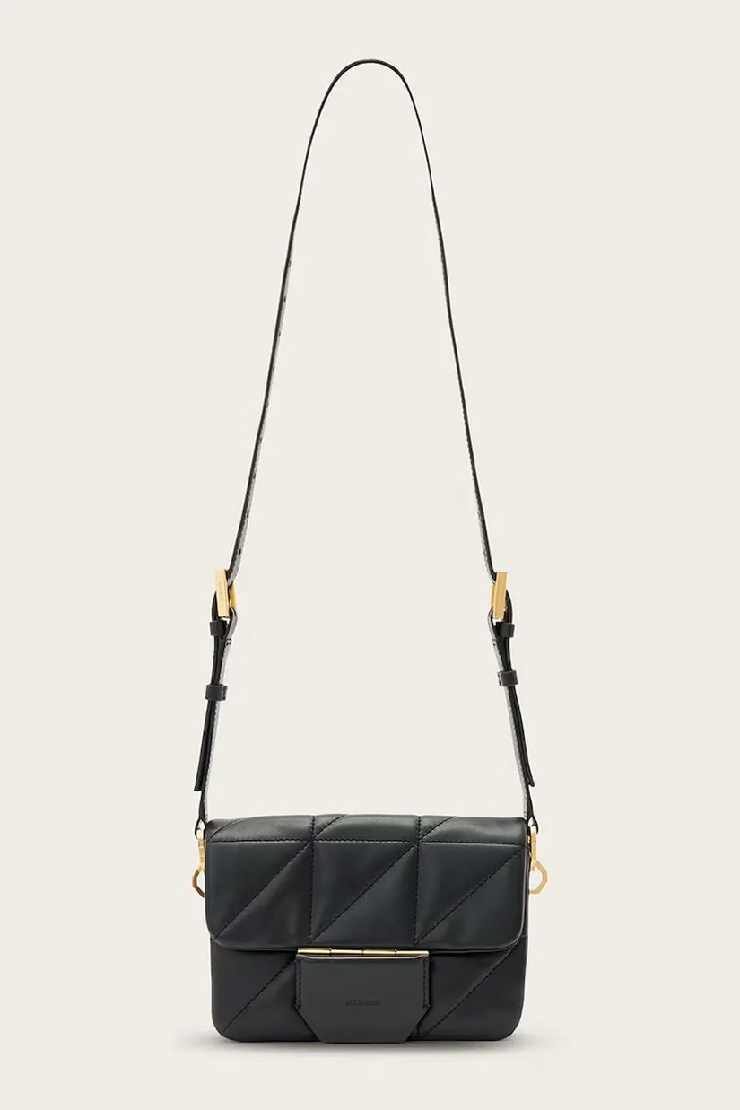 AllSaints poșetă de piele JUPITER culoarea negru, W211XD