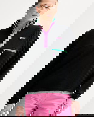 Picture hanorac fleece Arcca culoarea negru, uni, SWT0182