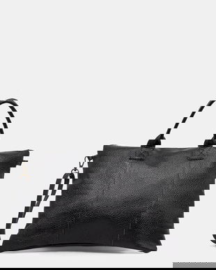 Answear.LAB geanta pentru laptop din piele culoarea negru