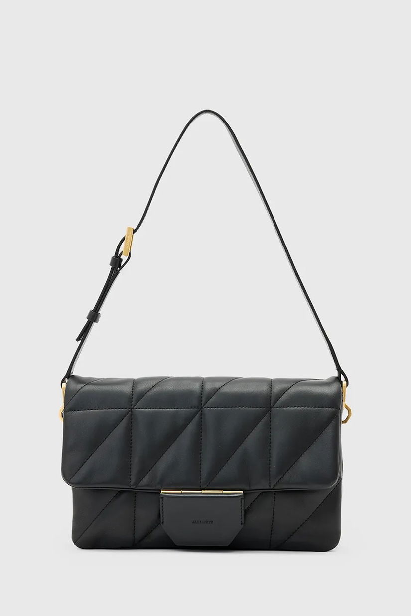 AllSaints poșetă de piele ONDINE culoarea negru, W212XD