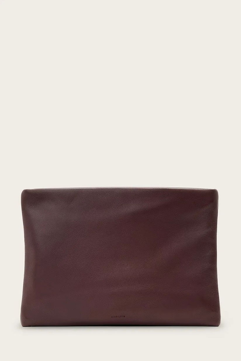 AllSaints poșetă piele BETTINA culoarea roșu, W647XD