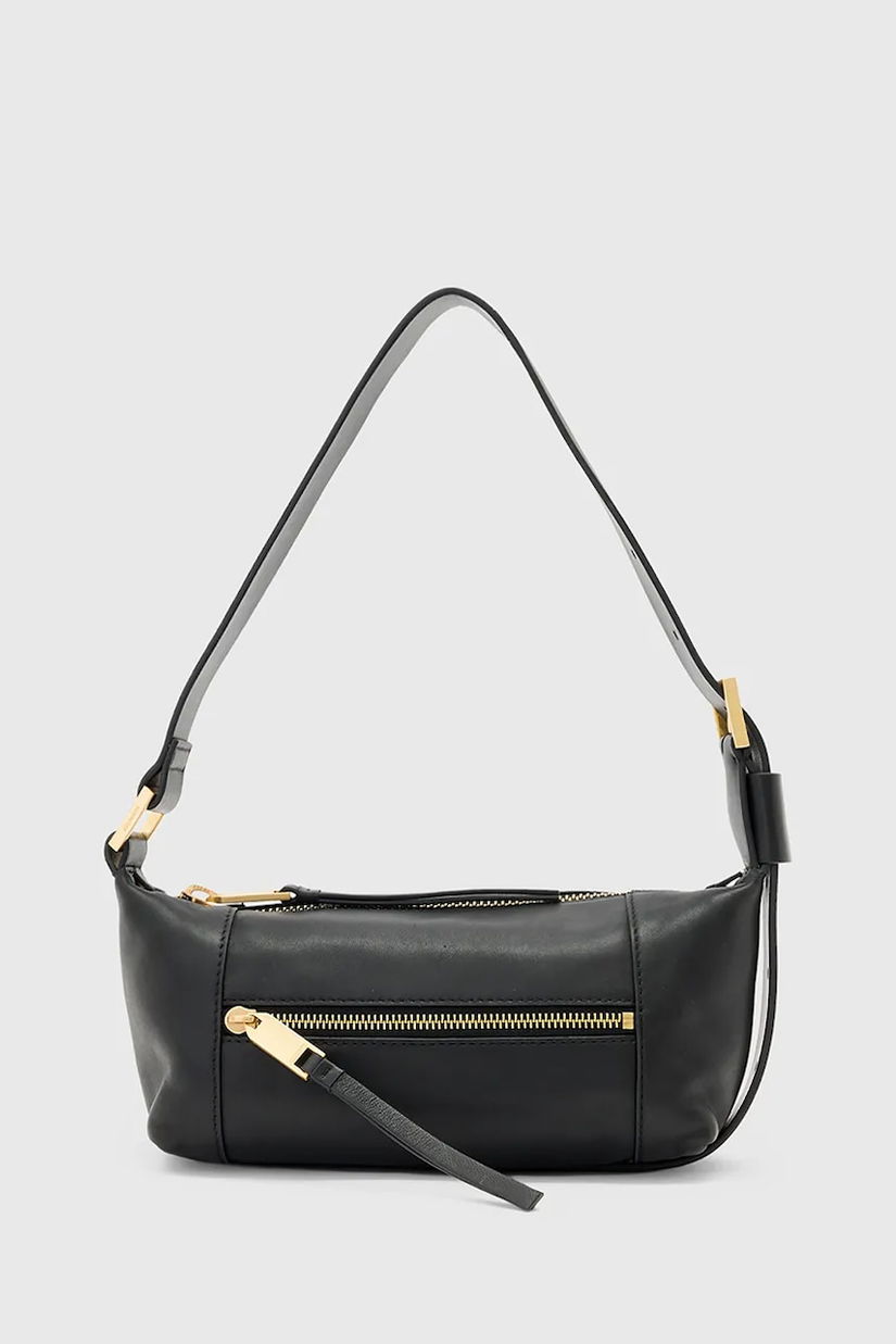 AllSaints poșetă de piele VEGA culoarea negru, W196XD