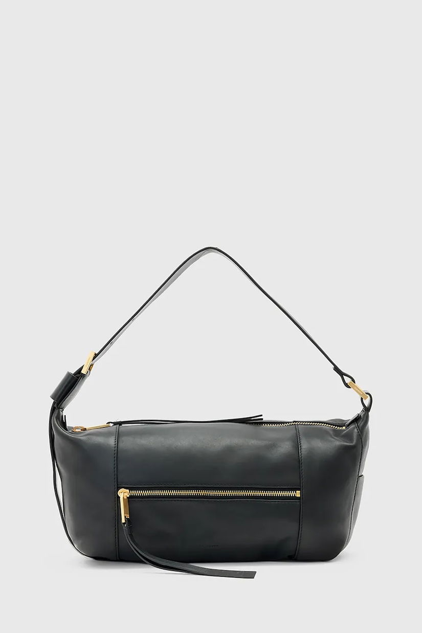 AllSaints poșetă de piele VEGA culoarea negru, W195XD