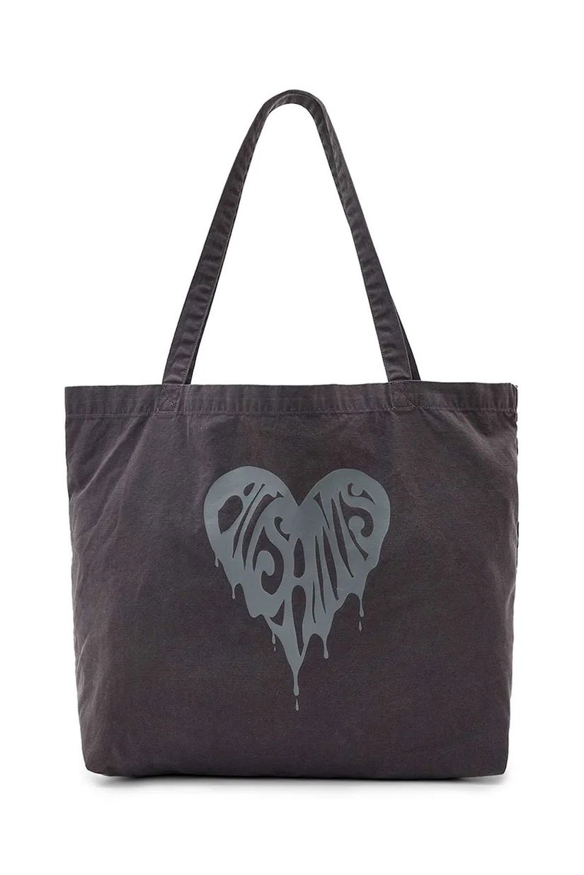 AllSaints geantă de bumbac TRIPP culoarea gri, M137XD