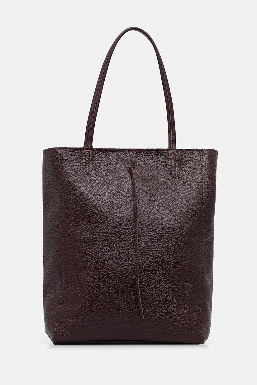 Answear.LAB poseta de piele culoarea bordo