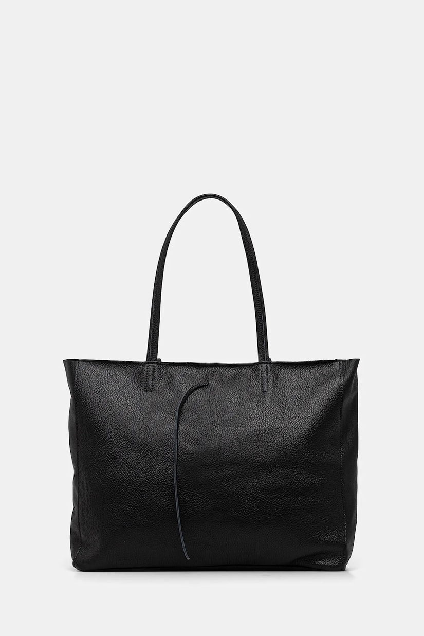 Answear Lab poseta de piele culoarea bordo