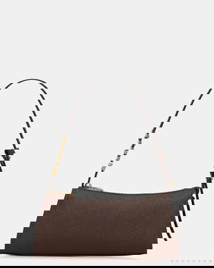 Dkny poșetă de piele culoarea negru, R433YG57