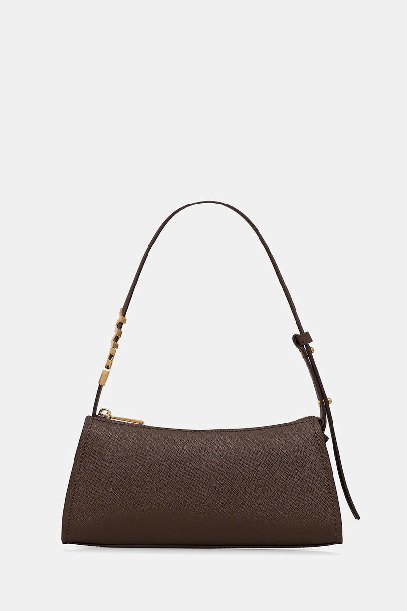 Dkny poșetă de piele culoarea negru, R433YG57