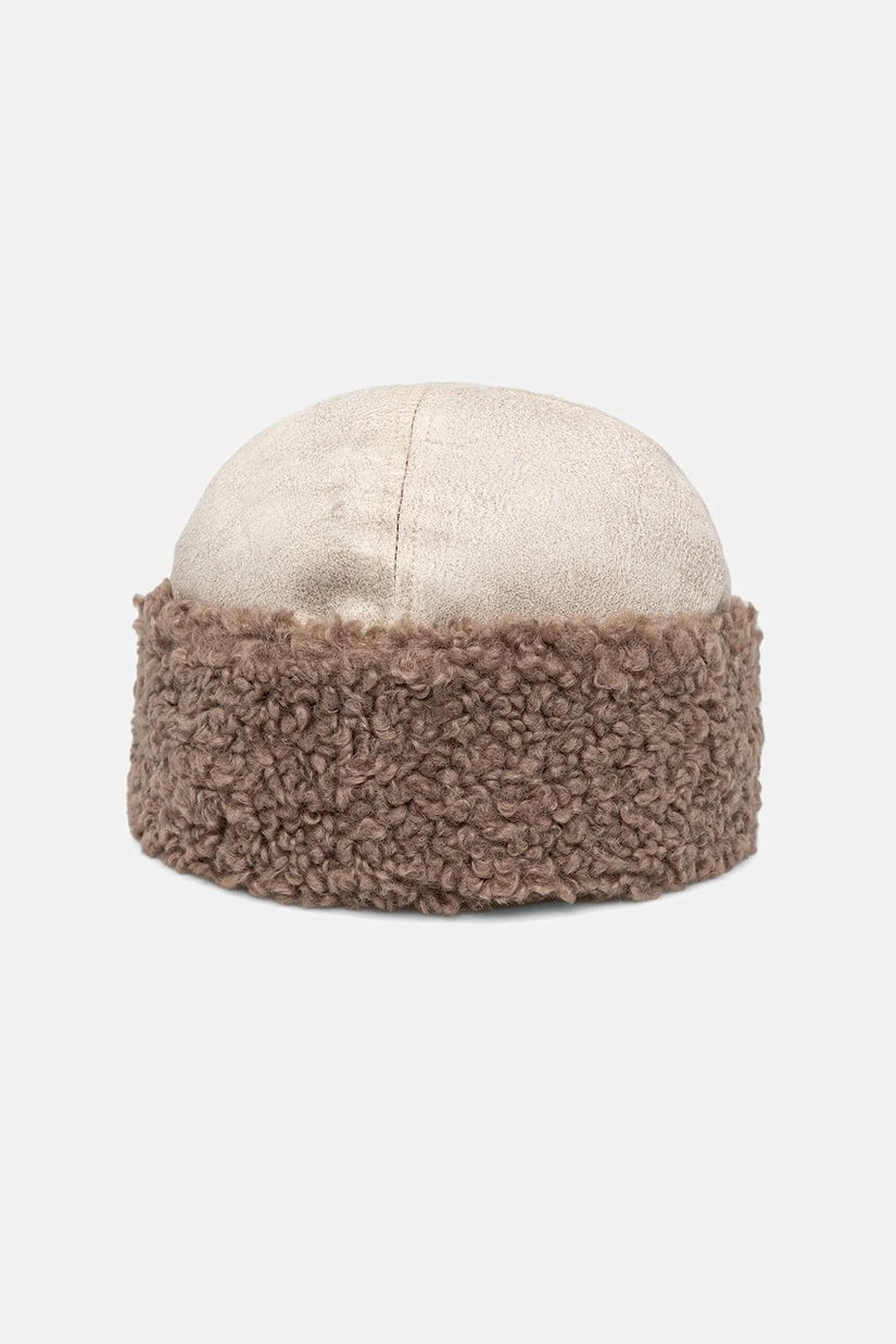 Bomboogie căciulă culoarea bej, din tricot gros, LW9376TPSF5