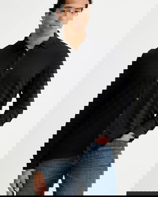 Marc O'Polo cămașă din bumbac culoarea negru, cu guler clasic, regular, 529214455042