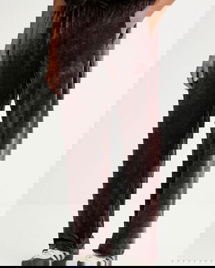 adidas pantaloni de trening All Szn Luxe culoarea maro, uni, JL6571