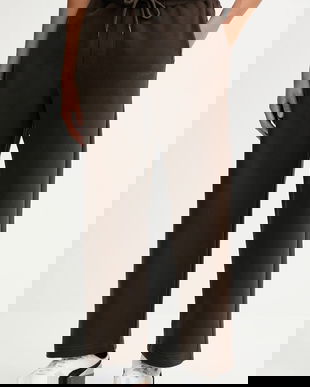 Hollister Co. pantaloni de trening culoarea maro, uni, KI334-5137-478