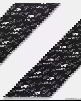 Colmar fular împletit culoarea negru, cu imprimeu, 5219.9ZT