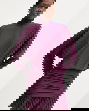 Aniye By rochie culoarea violet, mini, mulată, 181424