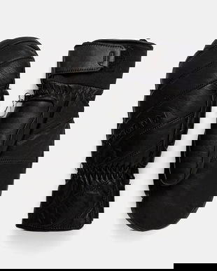 Sportalm mănuși de schi din piele Kalina culoarea negru, 950046