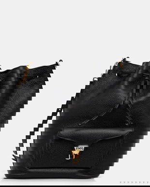 Coccinelle poșetă de piele culoarea negru, E1.TFK.23.01.01