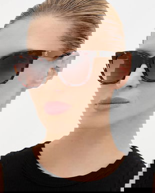 Love Moschino ochelari de soare culoarea maro, MOL097/S