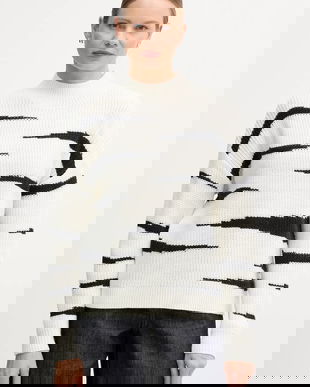 Marc Aurel pulover din amestec de lână culoarea bej, 8044-8000-82090